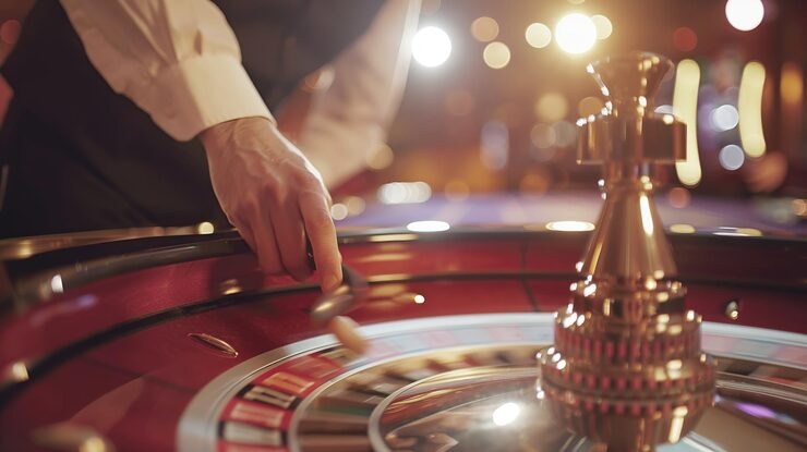 Live baccarat studio on generasi showing croupier, cards, and betting interface